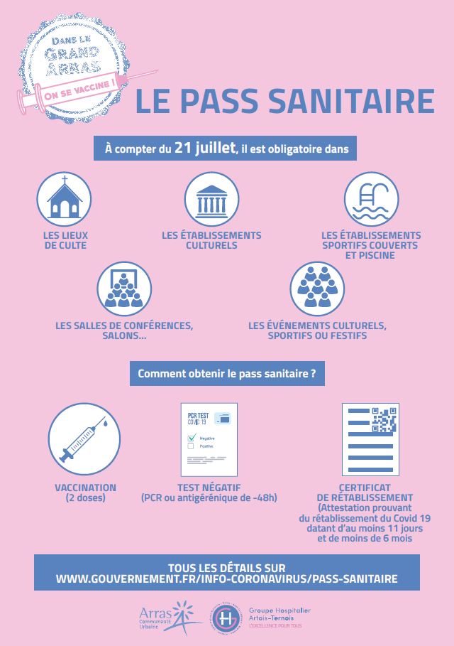 pass sanitaire CUA